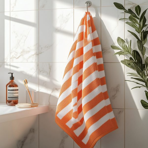 OrangeWhiteGradientTowelSoft