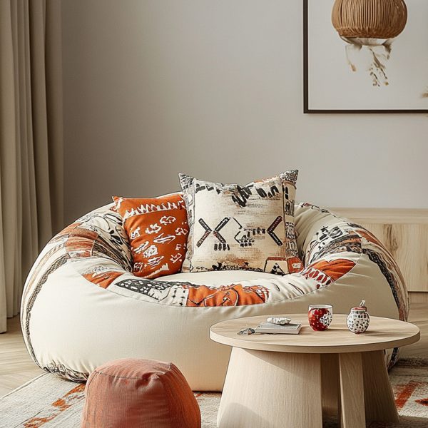 Boho Geometric Bean Bag