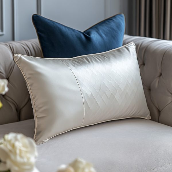 Modern Diamond Satin Pillow