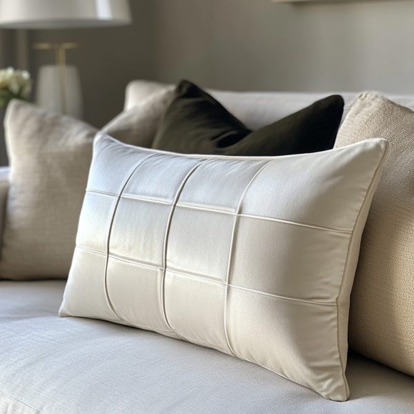 Simple Square Quilted Luxury Pillow - Image 3