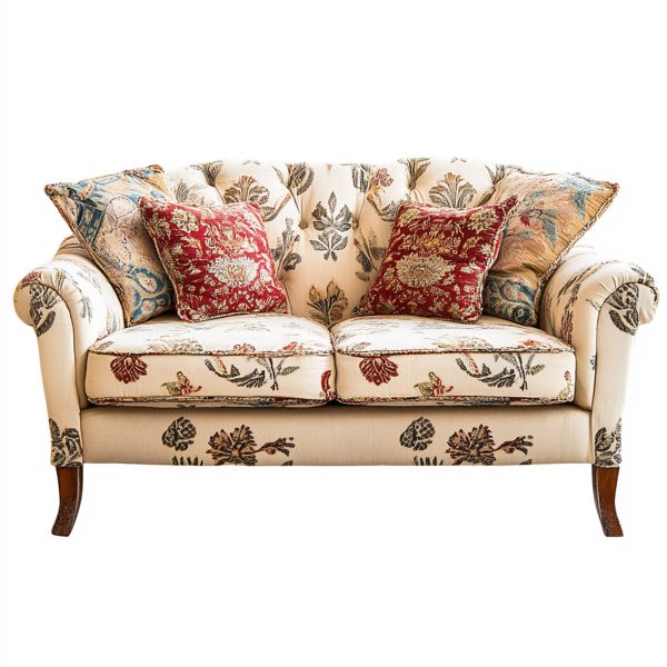 French Romantic Floral Sofa Fabric Living Room