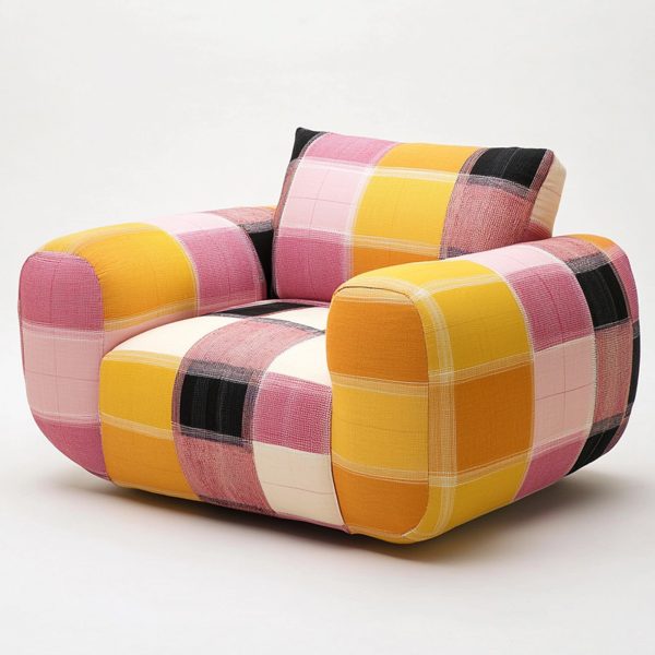 Colorful Patchwork chair Comfort - Image 3