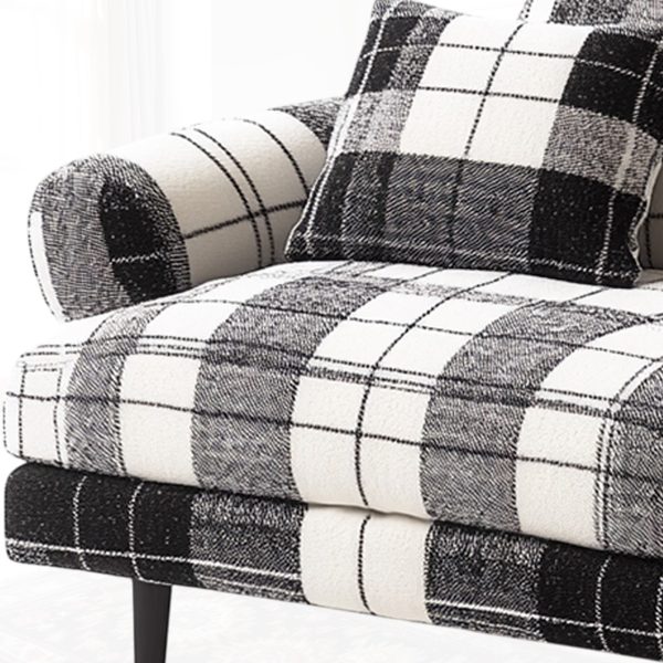 Large Plaid Thick Fabric Comfort chair - Image 2