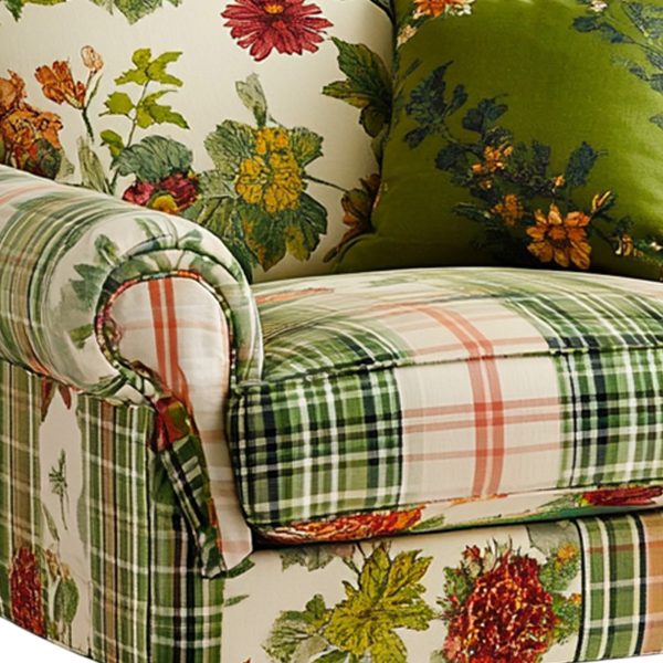 Scottish Tartan Floral chair - Image 2