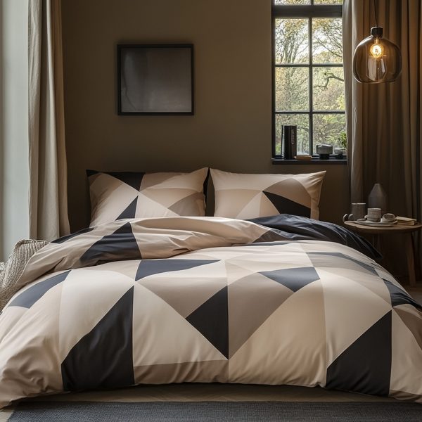 Modern Geometric Triangle Duvet