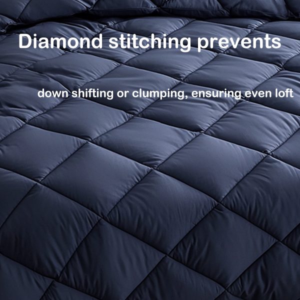 Deep Blue Diamond Quilt - Image 2