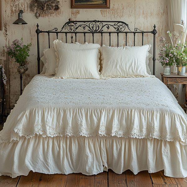 Romantic Lace Bed Skirt