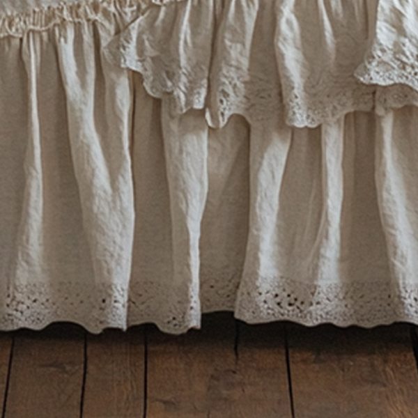 Vintage Embroidered Bedskirt - Image 3